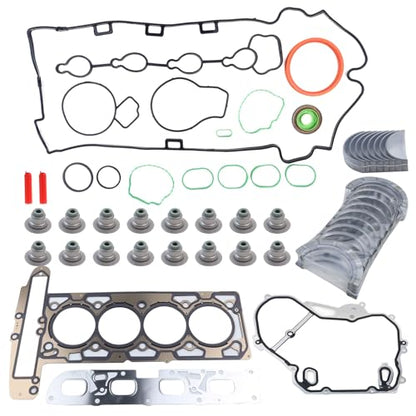 GM 2.4L Engine Rebuild Overhaul Kit w/Crankshaft,Head Gasket Set & Connecting Rod Compatible with Chevrolet Buick GMC Saturn Replace# 12578164 12654958 12609858 HS54874 - color: Crankshaft Kit