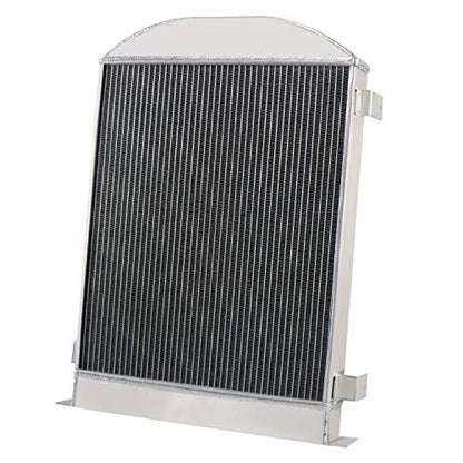 Radiator Compatible with 1930-1938 Ford Model 48 81 Chevy V8 Engine 2.2L V8 3.8L L4 Gas, 3 Row Full Aluminium Radiator - size: 3-Row AA5052 Aluminum