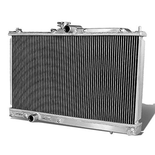 DNA Motoring RA-EVO8-2 2-Row Full Aluminum Radiator Compatible with 03-08 Lancer Evolution VII/VIII/IX MT