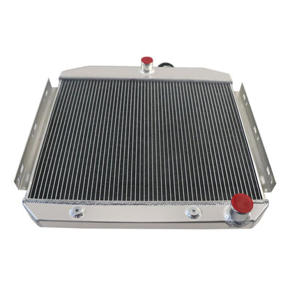 4 Row Aluminum Radiator for 1955 1956 1957 Chevrolet Bel Air Nomad L6 4.6L, Full Performance Aluminium Radiators, Automotive Replacement Radiator