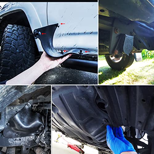 Nilight 70PCS Engine Under Cover Splash Shield Guard Body Bolts - color: 70Pcs Extruded U-nuts