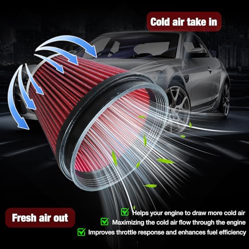 4'' LS Swap Cold Air Intake Kit Compatible with LS1 LS2 LSX LQ4 LQ9 Restomod Camaro Chevelle GTO Monte Carlo Caprice