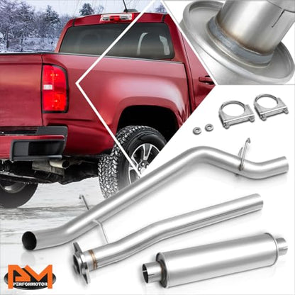 PM PERFORMOTOR 3" Stainless Steel Catback Exhaust System Compatible with 2015 2016 Chevy Colorado/GMC Canyon