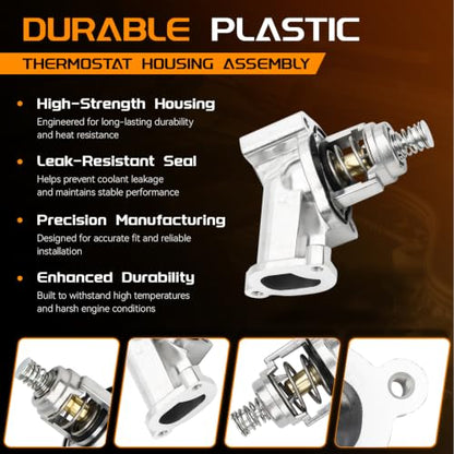 BRTEC 12647180 Engine Coolant Thermostat Housing, for Chevrolet Camaro - color: 12678784