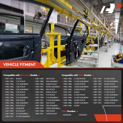 A-Premium Front Driver and Passenger Side Power Window Regulator with Motor - style: Front Driver and Passenger