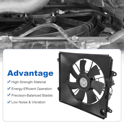 Radiator Cooling Fan Assembly Compatible with Honda CR-V CRV 2007-2009 2.4L