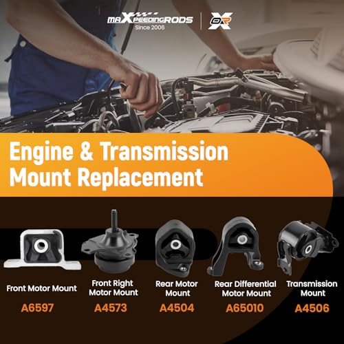 maXpeedingrods Engine Motor & Transmission Mount Set for Honda Element - size: for Honda Element 2003-2006 L4 2.4L