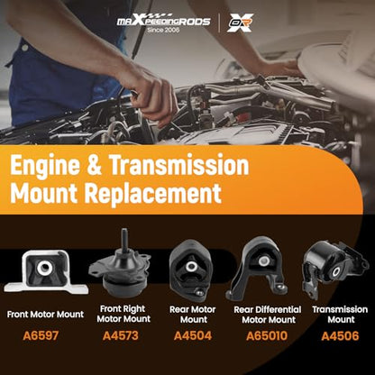 maXpeedingrods Engine Motor & Transmission Mount Set for Honda Element - size: for Honda Element 2003-2006 L4 2.4L