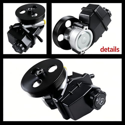 Power Steering Pump with Pulley Compatible with 2006-2011 Chevy Impala 3.5L 3.9L, 2006-2007 Monte Carlo, Replaces OE 15267585 88964571 20-69989 - size: 2006-2011 Chevrolet Impala 3.5L 3.9L