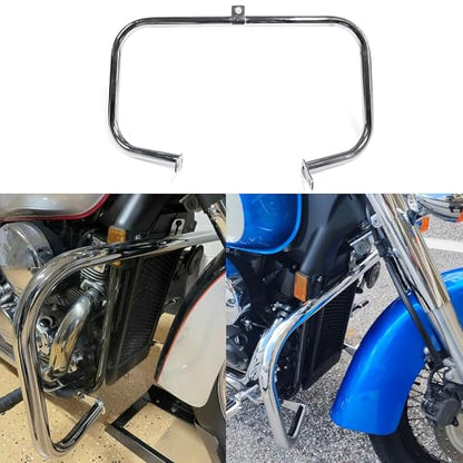 MZS Motorcycle Engine Guard Crash Bar for Shadow 750 Aero Phantom Spirit - size: Shadow 750 VT750 2004-2025