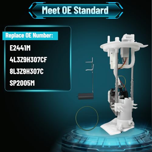 Fuel Pump Module Assembly E2441M Compatible with 2004-2008 Ford F-150 4.2L 4.6L 5.4L, for Lincoln Mark LT 2007-2008 5.4L, Replaces 4L3Z9H307CF SP2005M - color: E2441M
