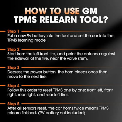 TPMS Relearn Tool 2IN1 Super EL50448 for GM and for Ford Tire Pressure Monitor Sensor TPMS Reset Tool