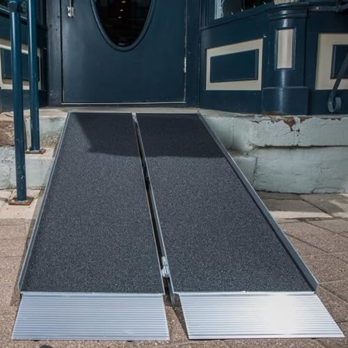 EZ-ACCESS Suitcase Singlefold Portable Wheelchair Ramp - 2 ft - size: 2 Foot (Pack of 1), style: Applied Surface