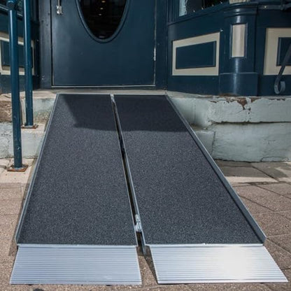 EZ-ACCESS Suitcase Singlefold Portable Wheelchair Ramp - 2 ft - size: 2 Foot (Pack of 1), style: Applied Surface
