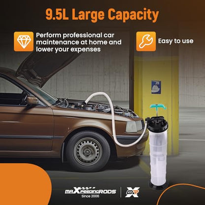 maXpeedingrods 2.5 Gallon/9.5L Manual Fluid Extractor, Oil Extractor Pump - size: 9.5L,Manual