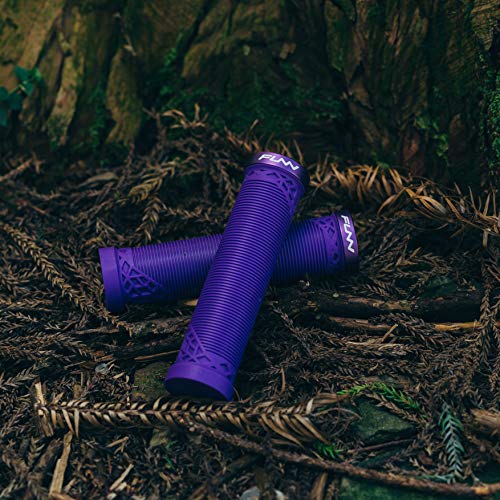 Funn Hilt MTB Bike Grips with Single Lock On Clamp - color: Purple