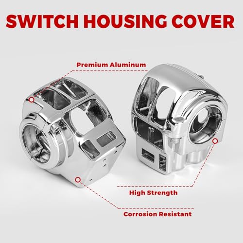 Chrome Switch Housings Caps, Hand Control Switch Housing Cover Button - color: chrome