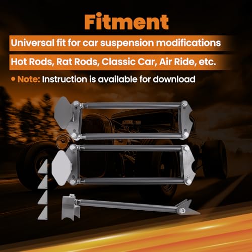 maXpeedingrods Adjustable Universal Parallel 4 Link Kit