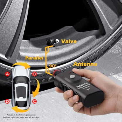 TPMS Sensor,GM Tire Pressure Monitoring Sensor with 1 tpms relearn Tool - size: 5 PCS