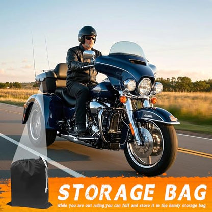 Trike Cover Heavy Duty Waterproof 3 Wheel Motorcycle Cover - size: Trike
