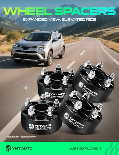 YHTAUTO 5x100 Hub Centric Wheel Spacers 2 Inch for Saab, Subaru, Toyota - size: 2 Inch Thickness, style: 4 PCS