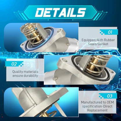 IRONTEK 902-2089 Thermostat Housing Engine Coolant 16-20 for Buick Envision - size: 902-2089