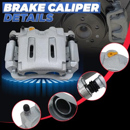 18B5022 18B5023 Front Disc Brake Calipers Compatible with 05-12 Ford F-250 - size: Front 18B5022+18B5023