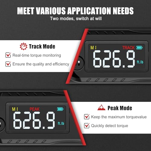 VANPO Digital Torque Wrench, 3/4", 31–627 ft-lb for Heavy Equipment - size: 3/4-Inch-02