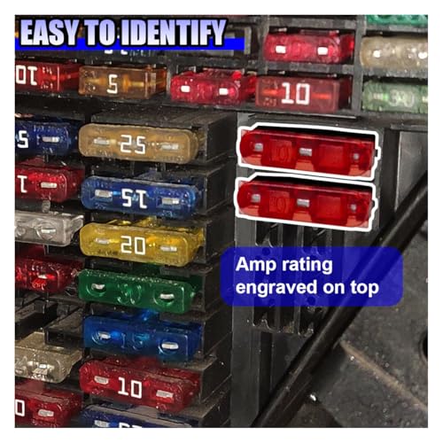 YoRise 20PCS AMP APT ATR Micro 3-Prong Car Blade Fuse (30A)