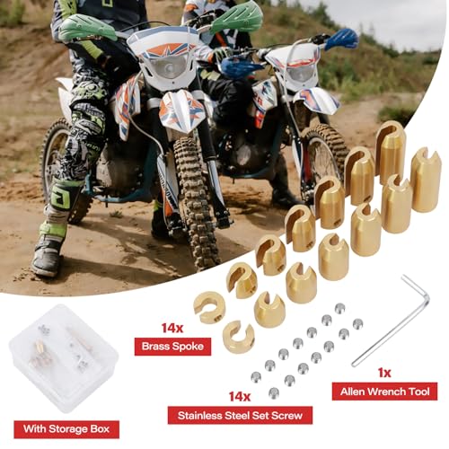 12 Pack Brass Motorcycle Wheel Weights Refill Kit - 6 Sizes
