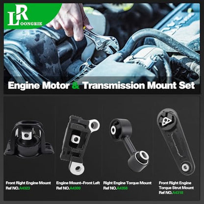 Engine Motor and Trans Mount Kit Compatible with NV200 2013-2021 - size: 2013-2021 NV200 2.0L L4