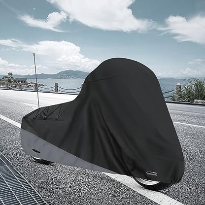 XYZCTEM Motorcycle Cover for Touring Models Outdoor All Weather Protection - size: Side Box