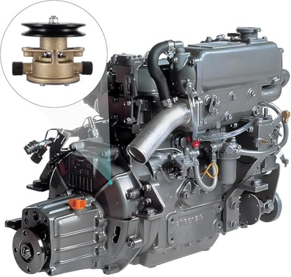 128377-42500 Raw Water Pump with Bracket for Yanmar 2GM20 3GM30