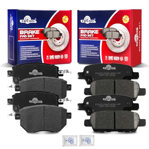 Front and Rear Ceramic Disc Brake Pads Set Replacement for Nissan Murano 2009 2010 2011 2012