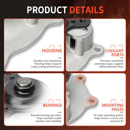 AW7165 Engine Water Pump Kit for Town & Country Caravan - size: AW7165