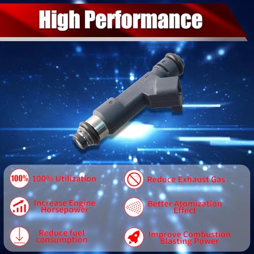 Set of 4 Fuel Injectors 12625029 FJ985 832-11215 Replacement - size: FJ985