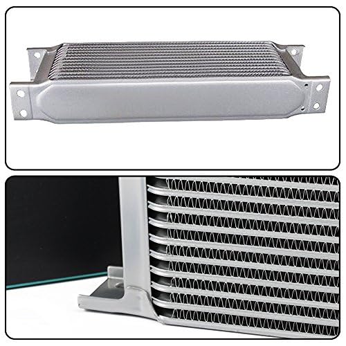 G-PLUS Transmission Engine Oil Cooler Kit 16 Row AN10-10AN Aluminum Compatible with BMW Mini Cooper S Supercharger R53 Engine 2001-2006 - color: Black/16 Row, size: Separation Style