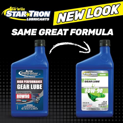 STAR BRITE Synthetic Lower Unit 80W-90 Gear Lube, Marine Grade - size: 32 Oz Quart, style: 80W-90W Synthetic