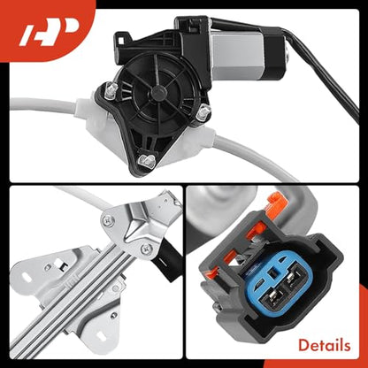 A-Premium Front Passenger Side Power Window Regulator with Motor (2-Pin) - style: Front Passenger(RH)
