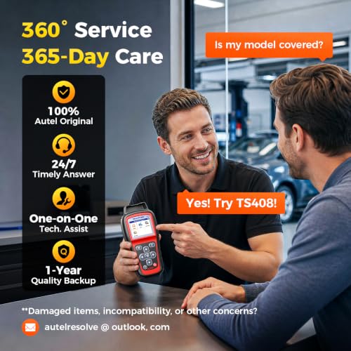 Autel MaxiTPMS TS408 TPMS Relearn Tool, 2026 TPMS Programming Scanner Lite Ver. of TS501 Pro TS508WF TS601, Activate/Relearn/Read Sensors, Program MX-Sensor 315/433MHz, Lifetime Free Updates
