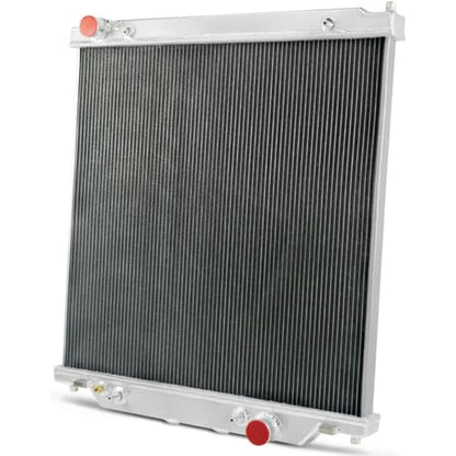 Aluminum Radiator For 2003-07 Ford F250 F350 F450 6.0L Super Duty Upgraded - size: 2-Row Radiator w/CNC Cap