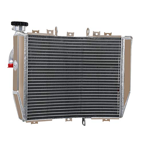 Aluminum Racing Radiator for 2004 2005 Kawasaki Ninja ZX-10R ZX10R, AA5052 Aircraft Grade Cooling, High Performance Racing Spec with CNC Machined Cap