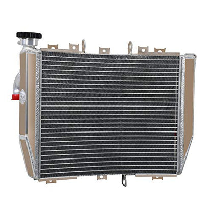 Aluminum Racing Radiator for 2004 2005 Kawasaki Ninja ZX-10R ZX10R, AA5052 Aircraft Grade Cooling, High Performance Racing Spec with CNC Machined Cap