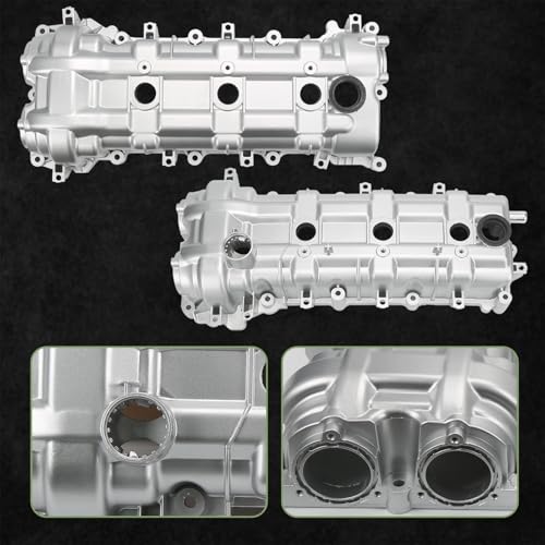 Engine Aluminum Valve Cover Kit Left And Right Compatible with 2011-2022 Chrysler Dodge Jeep Ram 3.2L 3.6L V6, Includes Gaskets And Bolts, Replace 05184069AN 05184068AN