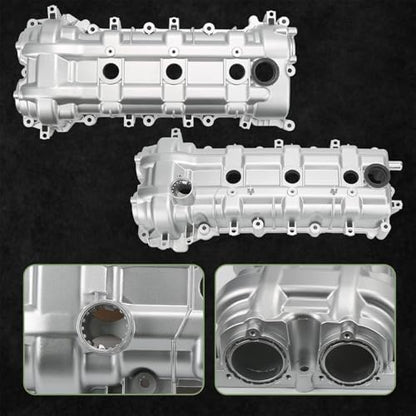 Engine Aluminum Valve Cover Kit Left And Right Compatible with 2011-2022 Chrysler Dodge Jeep Ram 3.2L 3.6L V6, Includes Gaskets And Bolts, Replace 05184069AN 05184068AN