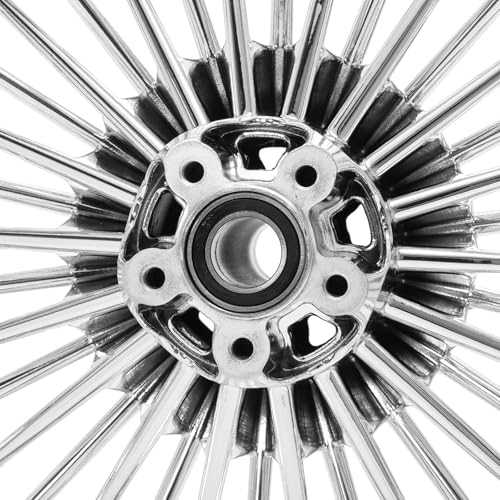 TOFR 18x3.5 Rear 36 Fat Spoke Wheel Rim Chrome For Harley Touring 1984-2008 - color: Chrome, size: Rear:18inchx3.5inch