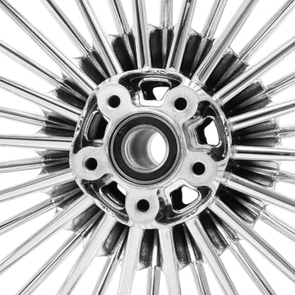 TOFR 18x3.5 Rear 36 Fat Spoke Wheel Rim Chrome For Harley Touring 1984-2008 - color: Chrome, size: Rear:18inchx3.5inch