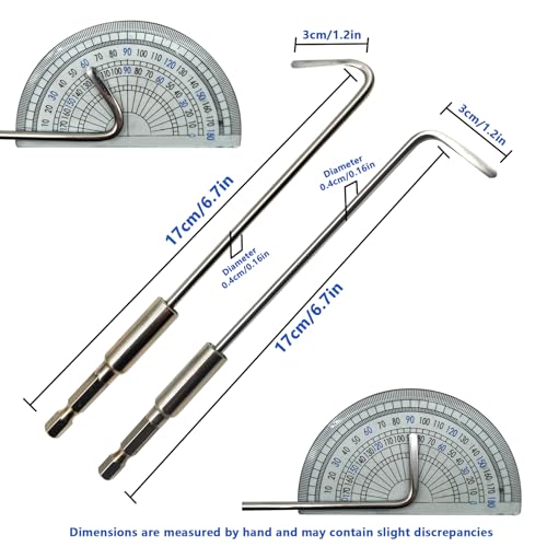 20 Pcs Paintless Dent Repair Push Rods Kit, Automotive Panel Beating Dent Removal Hooks, PDR Tools