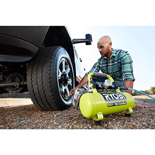 ONEAND 1 GAL. 120 PSI Portable 18V Horizontal AIR Compressor 0.5 CFM at 90 PSI
