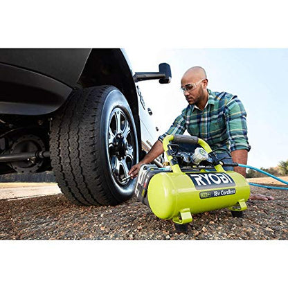 ONEAND 1 GAL. 120 PSI Portable 18V Horizontal AIR Compressor 0.5 CFM at 90 PSI